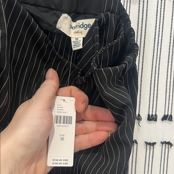 ‼️FINAL PRICE‼️Anthropologie pinstripe rosette romper - new with tags - Picture 5 of 6